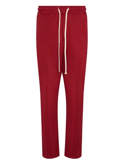 State Of Order Drawstring Panelled Trousers In Red
