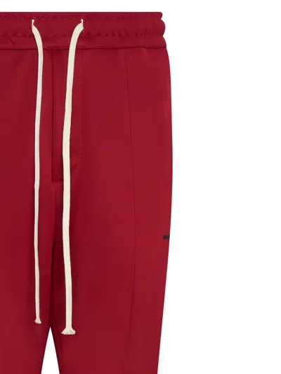 State Of Order Drawstring Panelled Trousers In Red