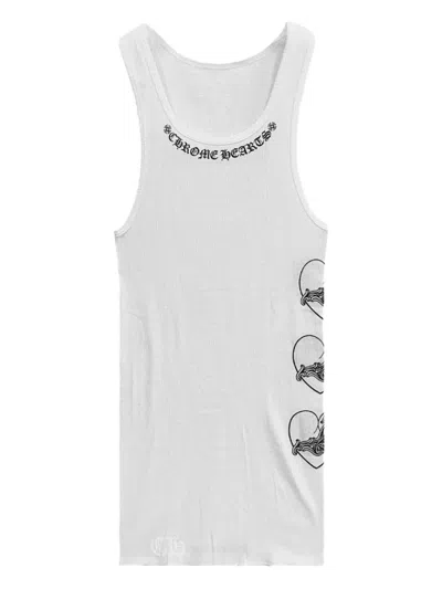 Chrome Hearts Hearts-print Tank Top In White
