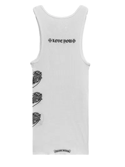 Chrome Hearts Hearts-print Tank Top In White