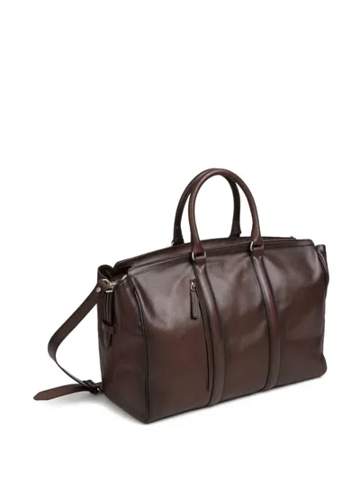 Officine Creative Leather Panelled Tote Bag In Brown