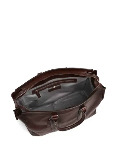 Officine Creative Leather Panelled Tote Bag In Brown