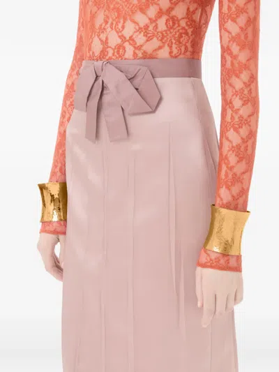 Valentino Cuffy Hammered-pattern Bracelet In Gold