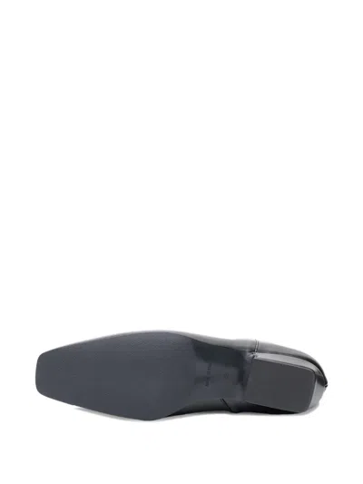 Poche Paris Square-toe Boots In Black