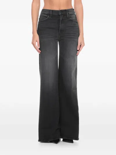 Mother The Hustler Roller Belt-loop Flared Jeans In Gray