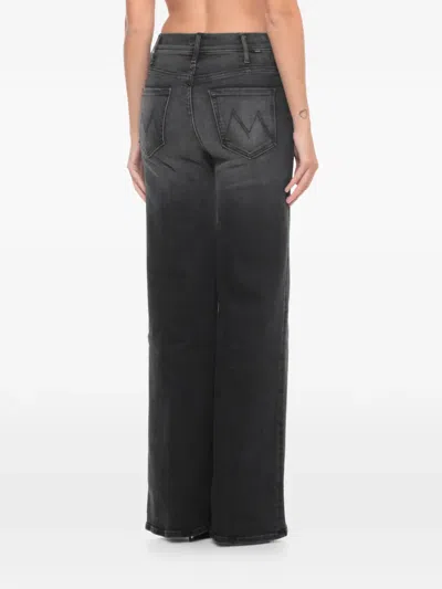 Mother The Hustler Roller Belt-loop Flared Jeans In Gray