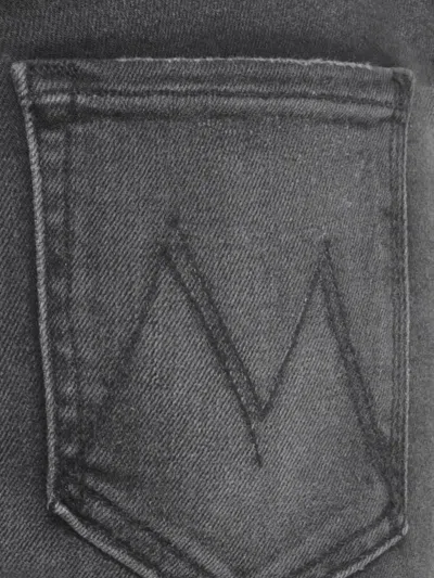 Mother The Hustler Roller Belt-loop Flared Jeans In Gray