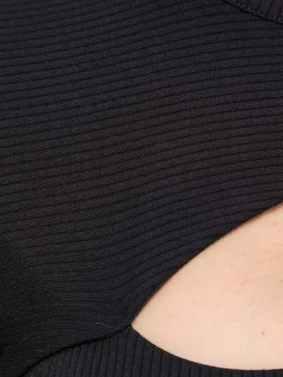 Guess Usa Cut-out Short-sleeve Mini Dress In Black