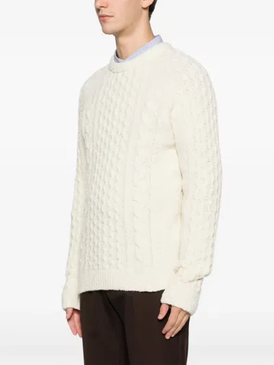 Hōsio Cable-knit Sweater In Neutral
