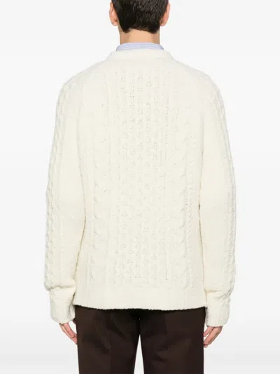 Hōsio Cable-knit Sweater In Neutral