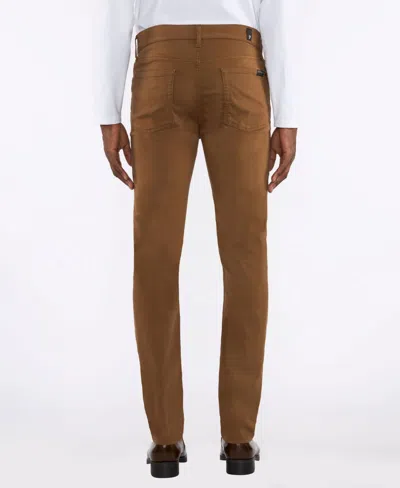 7 For All Mankind Men's Classic Slim-fit Jeans In Brown