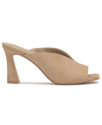 Vince Camuto Galeni Peep Toe High Heel Mules In Neutral