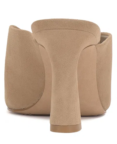 Vince Camuto Galeni Peep Toe High Heel Mules In Neutral