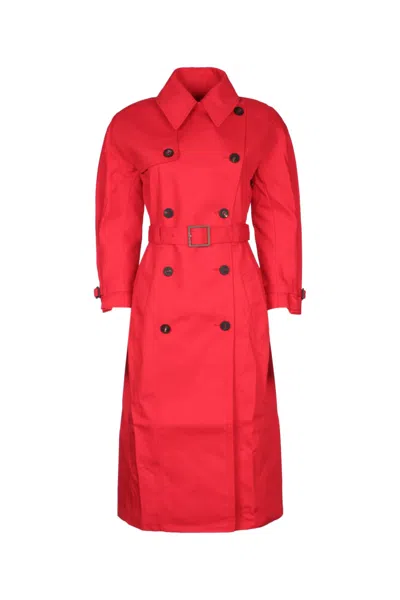 Jacquemus Red Double-breasted Trench Coat In Red