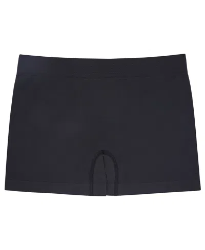 Le Mystere Women's Seamless Comfort Boyshort In Black