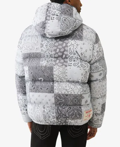 True Religion Bandana Print Puffer Jacket In Multi