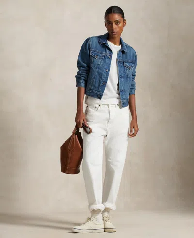 Polo Ralph Lauren Women's Denim Trucker Jacket In Blue