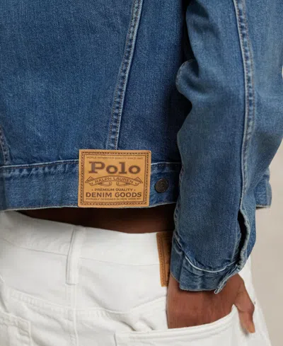 Polo Ralph Lauren Women's Denim Trucker Jacket In Blue