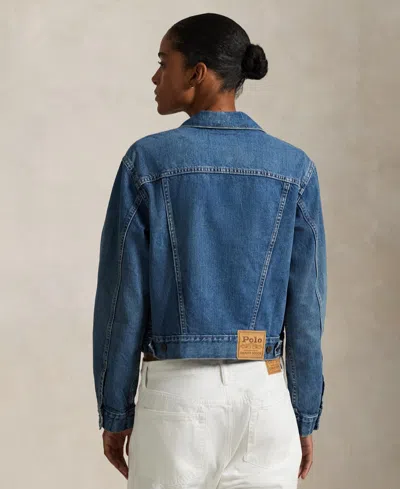 Polo Ralph Lauren Women's Denim Trucker Jacket In Blue