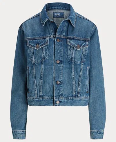 Polo Ralph Lauren Women's Denim Trucker Jacket In Blue