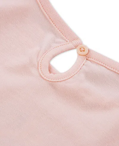 Levi's Girls Toddler 2t-4t Ruffle Shoulder Top, Pants, And Scrunchie, 3-piece Set In Pink