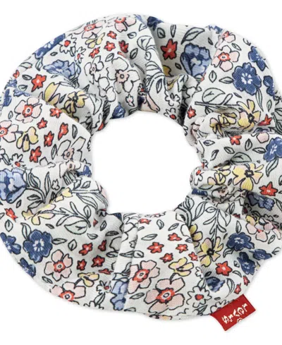 Levi's Girls Toddler 2t-4t Ruffle Shoulder Top, Pants, And Scrunchie, 3-piece Set In Pink