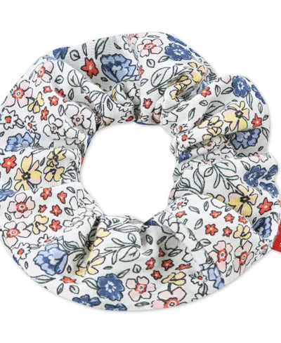 Levi's Girls 4t-6x Ruffle Shoulder Top, Pants And Scrunchie, 3-piece Set In Blue