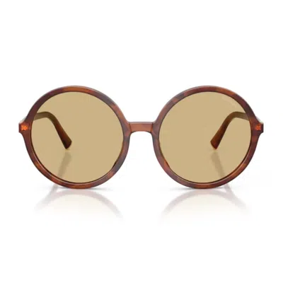 Miu Miu 0mu B02s Miu Regard Sunglasses In Brown