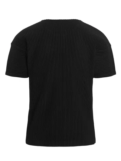 Issey Miyake Basics T-shirt Black In Black