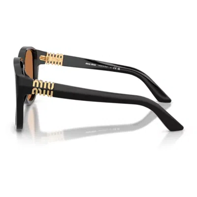 Miu Miu 0mu A08s Miu Ombre Sunglasses In Brown