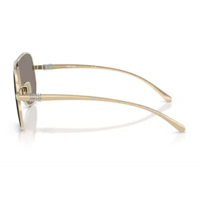 Miu Miu 0mu A56s Miu Ombre Zvn80q Oro Pallido Sunglasses In Gray