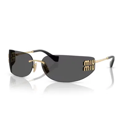 Miu Miu 0mu A51s Aube Sunglasses In Black