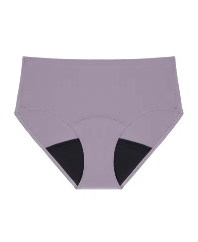 Le Mystere Women's Smooth Shape Leak-resistant Hipster Panties In Gray