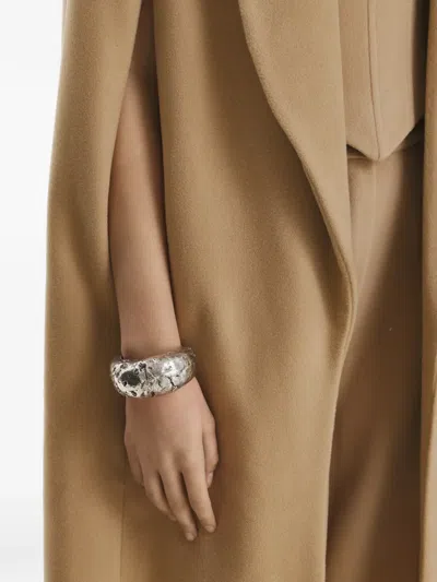 Vestiaire D'un Oiseau Libre Collared Slit Cape In Brown