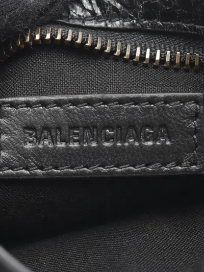 Pre-owned Balenciaga 2010-2025 Aged Calfskin Nano Le City Satchel In Black