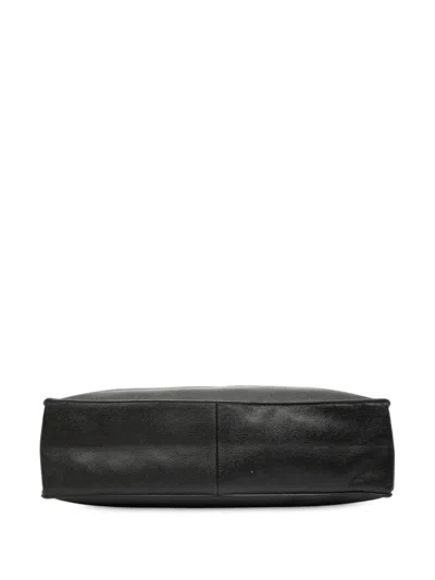 Pre-owned Chanel 1996-1997 Cc Caviar Tote Bag In Black