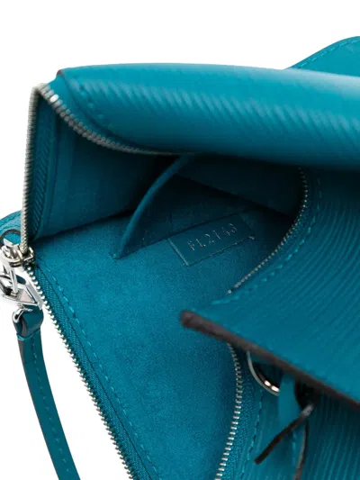 Pre-owned Louis Vuitton 2013 Epi Neverfull Pouch In Blue