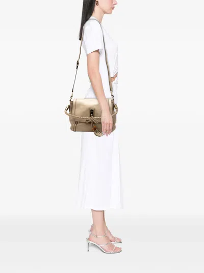 Pre-owned Gucci 2000-2015 Leather Bella Satchel In Gold