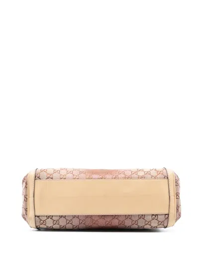 Pre-owned Gucci 2016-2025 Gg Lurex Scarlett Handbag In Brown