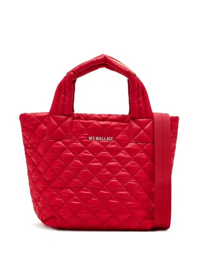 Mz Wallace Mini Metro Deluxe Quilted Tote Bag In Red