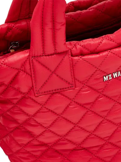Mz Wallace Mini Metro Deluxe Quilted Tote Bag In Red