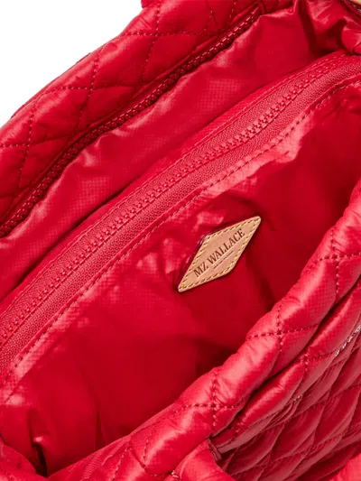 Mz Wallace Mini Metro Deluxe Quilted Tote Bag In Red