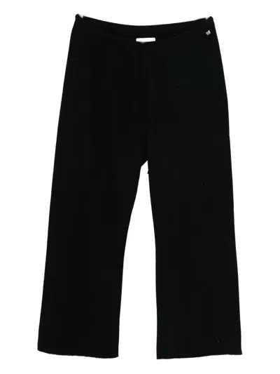 Extreme Cashmere Nº462 Slouch Drawstring-waist Trousers In Black