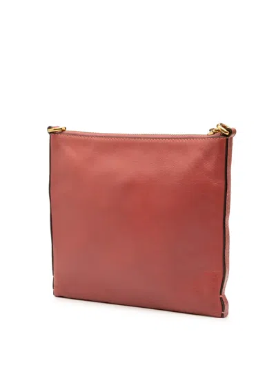 Pre-owned Loewe 2010-2025 Leather Heritage Crossbody Bag In Red