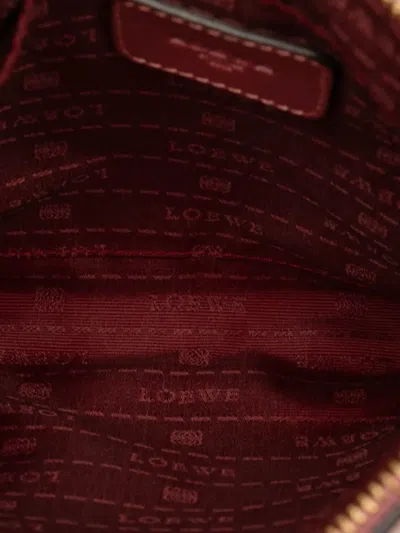 Pre-owned Loewe 2010-2025 Leather Heritage Crossbody Bag In Red