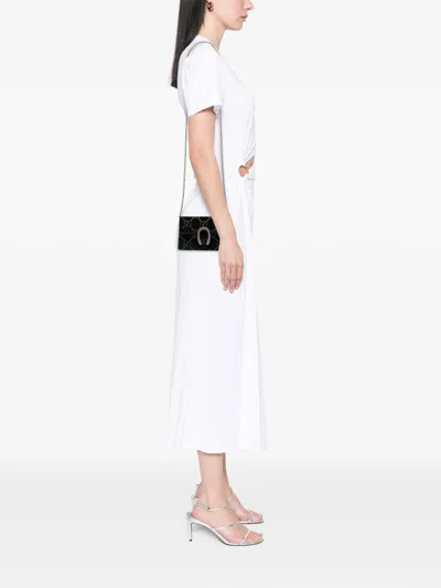 Pre-owned Gucci 2000-2015 Mini Gg Velvet Dionysus Crossbody Bag In Blue