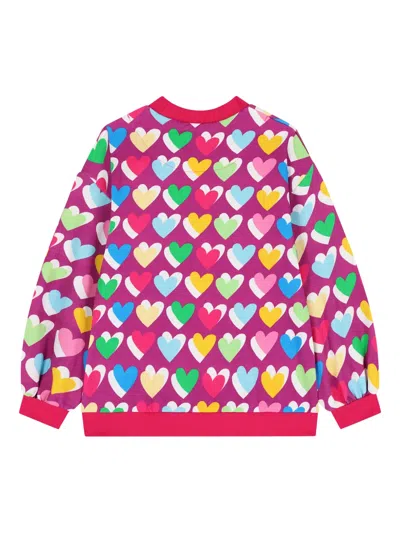 Agatha Ruiz De La Prada Heart-print Sweatshirt In Multi