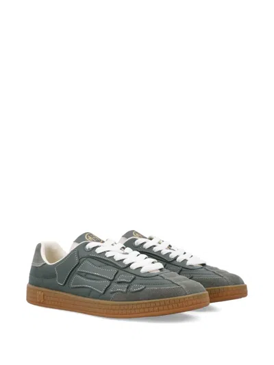 Amiri Pacific Bones Leather Sneakers In Green