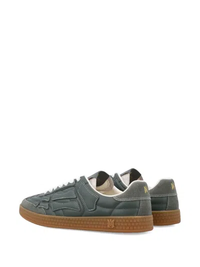 Amiri Pacific Bones Leather Sneakers In Green