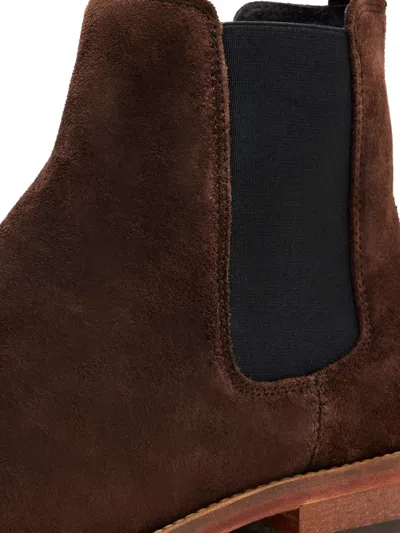 Forsa Dylan Suede Chelsea Boots In Brown